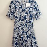 Selfie Leslie  | Navy Floral Open Back Dress Photo 0