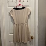 LC Lauren Conrad   Beige And Black Mod Lace‎ Inset Collar Women's Size 12/14 Photo 4
