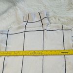 CHIC WISH Warm Welcome Grid Pullover Turtleneck Sweater Dress Small Off White Photo 11