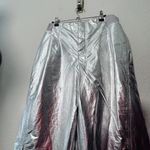 NEW Free People Fp Movement Mesmerize Me Pant Silver Metallic Sz Lg Photo 5