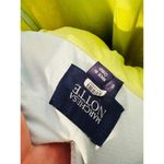 MARCHESA NOTTE Women's Neon Yellow Light Blue Bow Back Mini Dress Size 8 Photo 10