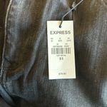 EXPRESS NWT  BOOT HIGH RISE KNEE DISTRESSED SIDE SLIT JEANS BLACK 16R Photo 2