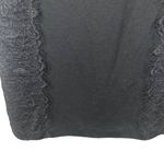 Mango  Black Lace Applique Short Sleeve Formal Sheath Dress Women Sz XS Photo 5