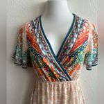 Flying Tomato  MulticolorV-Neck  Maxi Dress S Photo 5