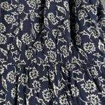 Old Navy Dress Womens 2X Plus Blue Floral Print V Neck Short Half Sleeve Midi Photo 4