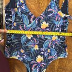 Rip Curl  Tropic Tribe One Piece Floral Blue Deep Open Back Side Cut Outs Swim Photo 10
