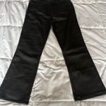 ZARA Pants Leather Black Straight Size 4 Photo 0