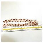 Freshwater pearl and carnelian chip long necklace Photo 5