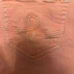 Lilly Pulitzer Worth Skinny Mini Flamingo Pink Jeans Size 8 Summer Casual Denim Orange Photo 5