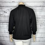 Torrid  NWT Size 2 Black Textured Jersey Choker Neck Smock Elastic Hem Blouse Top Photo 3