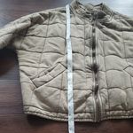 Free People  Tan Quilted Dolman Jacket Size Medium Photo 4