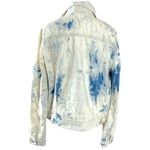 Free People Retro Acid Wash Bohemian Denim Jean Jacket Tie Dye Size Large NWT Photo 8