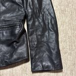 16 tall Genuine leather jacket black blazer style women's coat Photo 4
