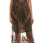 Johnny Was  Biya Sheet Maxi Dress Size Small Color Black Brown Photo 0