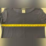 MSK Navy Pullover Dress. Special Occasion. Beautiful Rhinestone & Pearl Beading Photo 6