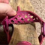 Coach Pink and Tan Wedge-heeled Sandals Photo 4
