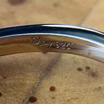 Natural Orange Garnet Sterling Silver Ring Size 8 Photo 5