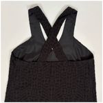 CROSBY by Mollie Burch  Top Size XS Sleeveless Criss Cross Black Textured Black Photo 3