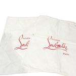 Christian Louboutin 2 X Shoe Bag 11 1/2" X 15" Drawstring Paris Photo 0