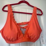 Time & Tru  Orange Bikini Top Photo 0
