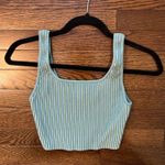 Aritzia Babaton Sculpt Knit Squareneck Top - Turquoise/ Light Green Color Photo 0