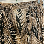 John Roberts size 12 fun pattern pencil skirt zipper back small slit skirt skirt Photo 1