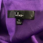 Lulus Purple Satin Look One Shoulder Wide Leg Jumpsuit Size XS Formal, Elegant Photo 6