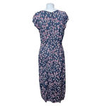 Free People ‎ Corrie Split Hem Ditsy Floral Print Midi Dress Black Red Size 6 Photo 8