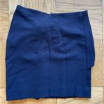 Maje NWT Mini Jupe Drapée Sz38 (~US4) navy blue mini skirt w/ front draping Photo 3