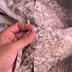 NWT Calvin Klein Jeans Tencel Button Modest Collared Sleeveless Top Snakeskin 3X Gray Photo 8