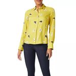 Hobbs London Limited Edition 40th Anniversary Alana Whippet dog Shirt blouse 8 Yellow Photo 1