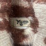 Show Me Your Mumu Frances Holy Cow Print Cowl Neck Fuzzy Sweater Small Photo 9