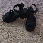 Black Women's Sandals Size 10 Photo 3