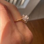 Size 7 Gold and CZ Vintage Ring Photo 1
