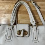 Ann Taylor  Pebbled Cream Leather Shoulder Bag Purse w/ Handles/Strap, Like New Photo 3