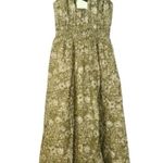 Tuckernuck Bergamot Floral Walker Dress M NWT Green Cotton Midi Pockets Size M Photo 2