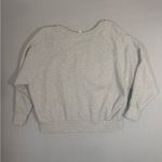 Free People Floral Gray Pullover Sweatshirt Top Size Small Ladies Oversized Photo 2