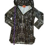 Juicy Couture Y2K vintage paisley Womens Brown tan hoodie velour Size Small Photo 4