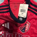 Adidas  Red‎ and Yellow Soccer Jersey with Team Crest Photo 1