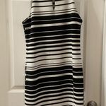 Renee C  B/W High Neck Spaghetti Strap Dress S Photo 5