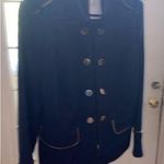 Chico's Women's Blue Military Style Blazer Size 1-6/8 Photo 0