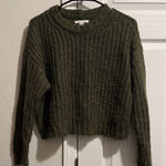 American Eagle Outfitters Dark Green Crew Neck Sweater Photo 0