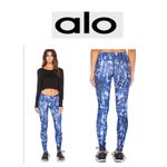 Alo Yoga Alo Blue Patterned Leggings M Photo 1