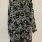ZARA  Woman Black White Floral Dress Medium Photo 3