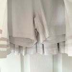 Smith Quinn White Gold Tan Double Stripe Pleated Tennis Sport Skort Skirt Small Photo 5