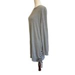 Cloth & Stone Gray Sweatshirt Tunic Mini Dress Lace Up Side NWT M Photo 2