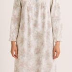 NWT vintage Lanz of Salzburg 100% cotton floral lace trim nightgown, USA large White Photo 0