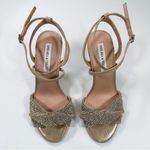 Chelsea and Violet Brandy Rhinestone Twist Ankle Strap Dress Sandals Photo 2