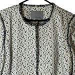 Classiques Entier  Women's Navy Blue‎ White Coat Jacket Blazer 3/4 Sleeve XL Photo 1