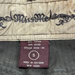 Miss Me  Cargo Pants Brown Small Y2K Low Rise Drawstring Ankle Hem Utility Photo 4